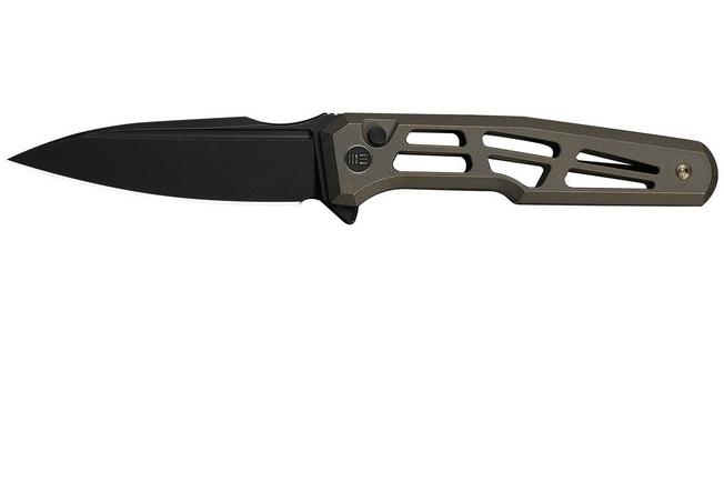 Afbeelding voor WE Knife Dressytak WE25059B-1 Blackwashed M390, Skeletonized Bronze Titanium, zakmes