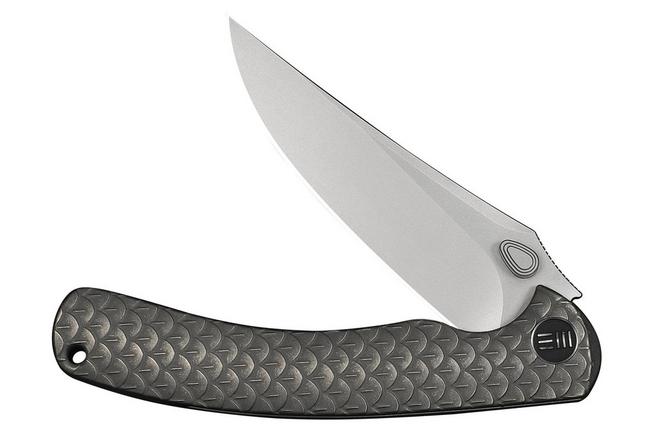 Afbeelding voor WE Knife Dracarys WE25061B-1, 12th Anniversary Limited Edition, Stonewashed Böhler M390, Gray Stonewashed Dragonscale Titanium zakmes