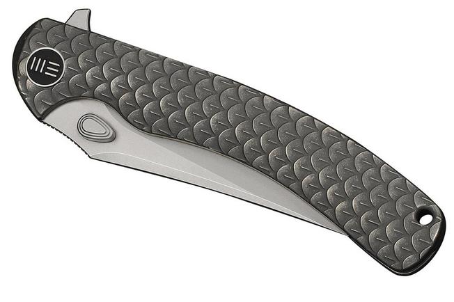 Afbeelding voor WE Knife Dracarys WE25061B-1, 12th Anniversary Limited Edition, Stonewashed Böhler M390, Gray Stonewashed Dragonscale Titanium zakmes