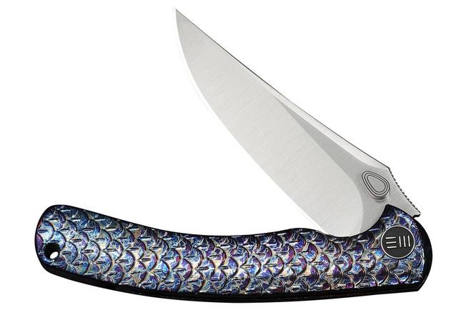 Afbeelding voor WE Knife Dracarys WE25061B-3, 12th Anniversary Limited Edition, Satin Böhler M390, Flamed Dragonscale Titanium zakmes