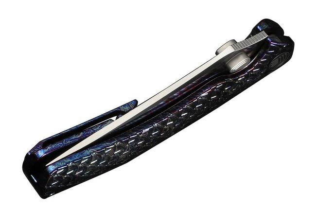 Afbeelding voor WE Knife Dracarys WE25061B-3, 12th Anniversary Limited Edition, Satin Böhler M390, Flamed Dragonscale Titanium zakmes