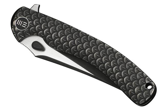 Afbeelding voor WE Knife Dracarys WE25061B-5, 12th Anniversary Limited Edition, Black/Satin Böhler M390, Blackwashed Dragonscale Titanium zakmes
