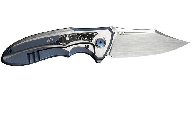 Bild für WE Knife Varg WE25074-4, Satin CPM MagnaCut, Blue and Satin Titanium, Aluminum Foil Inlay, Taschenmesser