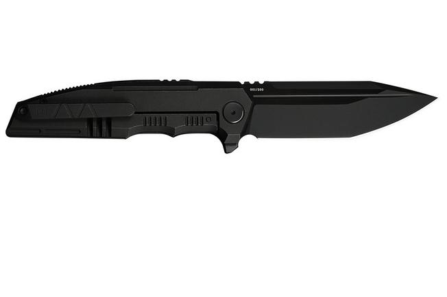 Image for WE Knife Breach WE25077-2, Limited Edition, Blackwashed Böhler M390, Black Titanium pocket knife