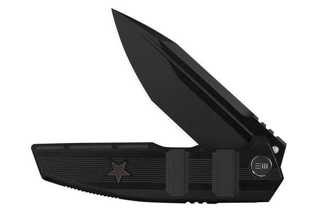 Image for WE Knife Breach WE25077-2, Limited Edition, Blackwashed Böhler M390, Black Titanium pocket knife