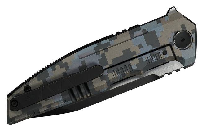 Immagine per WE Knife Breach WE25077-3, Limited Edition, Blackwashed/Satin Böhler M390, Pixel Pattern Titanium, coltello  da tasca