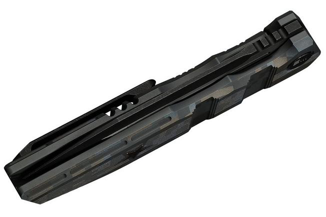 Immagine per WE Knife Breach WE25077-3, Limited Edition, Blackwashed/Satin Böhler M390, Pixel Pattern Titanium, coltello  da tasca