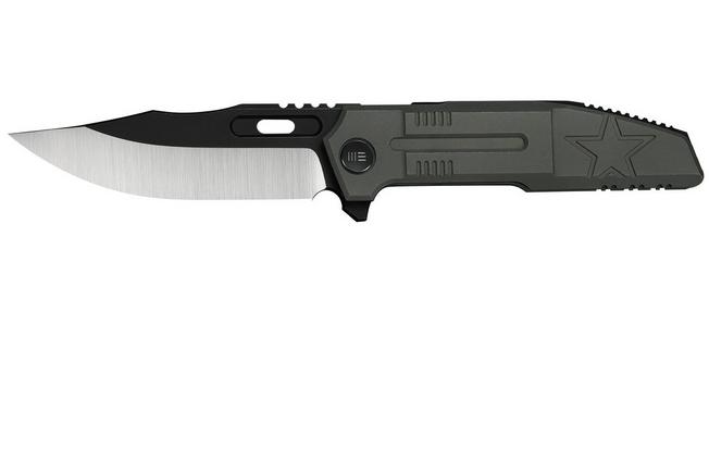Obraz dla Nóż składany WE Knife Barracks Limited Edition WE25078-1, Blackwashed/Satin Böhler M390, Dark Olive Titanium