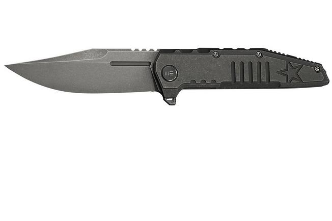 Image pour WE Knife Temper Limited Edition WE25079-1, Grey Stonewashed Böhler M390, Grey Titanium, couteau de poche