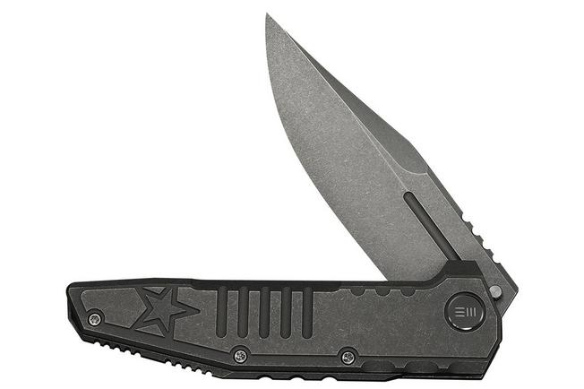 Image pour WE Knife Temper Limited Edition WE25079-1, Grey Stonewashed Böhler M390, Grey Titanium, couteau de poche