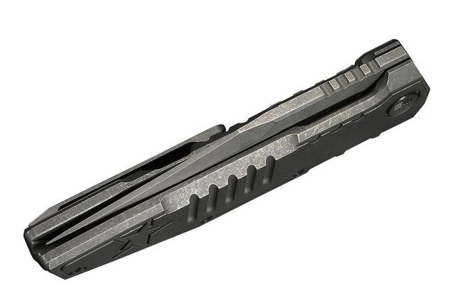 Image pour WE Knife Temper Limited Edition WE25079-1, Grey Stonewashed Böhler M390, Grey Titanium, couteau de poche