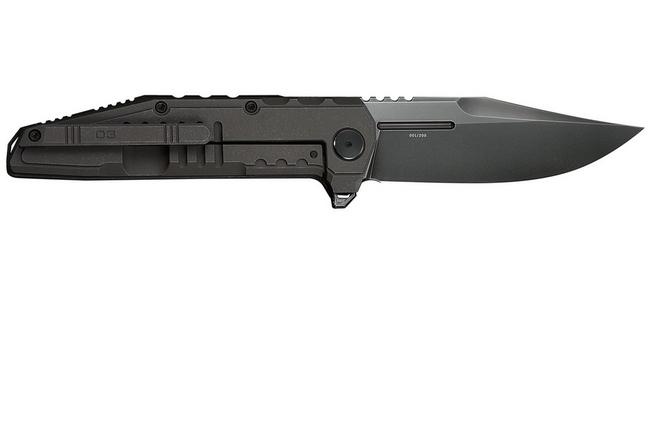 Image pour WE Knife Temper Limited Edition WE25079-2, Polished Grey Böhler M390, Charcoal Grey Titanium, couteau de poche