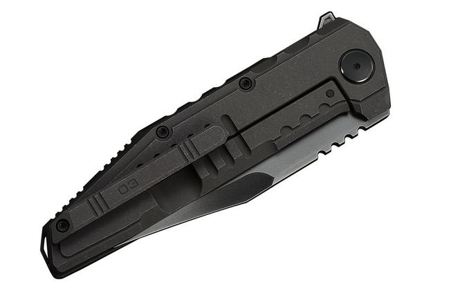 Image pour WE Knife Temper Limited Edition WE25079-2, Polished Grey Böhler M390, Charcoal Grey Titanium, couteau de poche