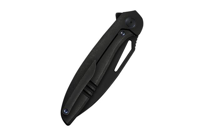 Afbeelding voor WE Knife Tiercel WE26021-1, Black Stonewashed CPM MagnaCut, Black Titanium zakmes