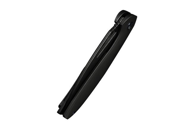 Afbeelding voor WE Knife Tiercel WE26021-1, Black Stonewashed CPM MagnaCut, Black Titanium zakmes