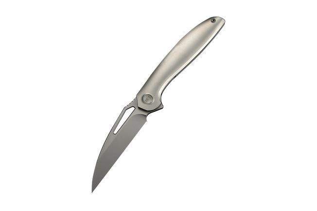 Afbeelding voor WE Knife Tiercel WE26021-2, Stonewashed CPM MagnaCut, Grey Titanium zakmes