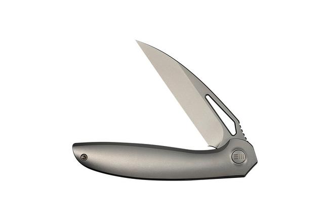 Afbeelding voor WE Knife Tiercel WE26021-2, Stonewashed CPM MagnaCut, Grey Titanium zakmes