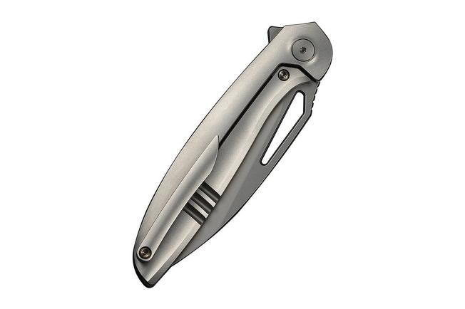 Afbeelding voor WE Knife Tiercel WE26021-2, Stonewashed CPM MagnaCut, Grey Titanium zakmes