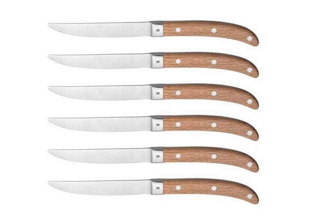 Opinel T001515, steak knife set, Esprit Sud, olive wood