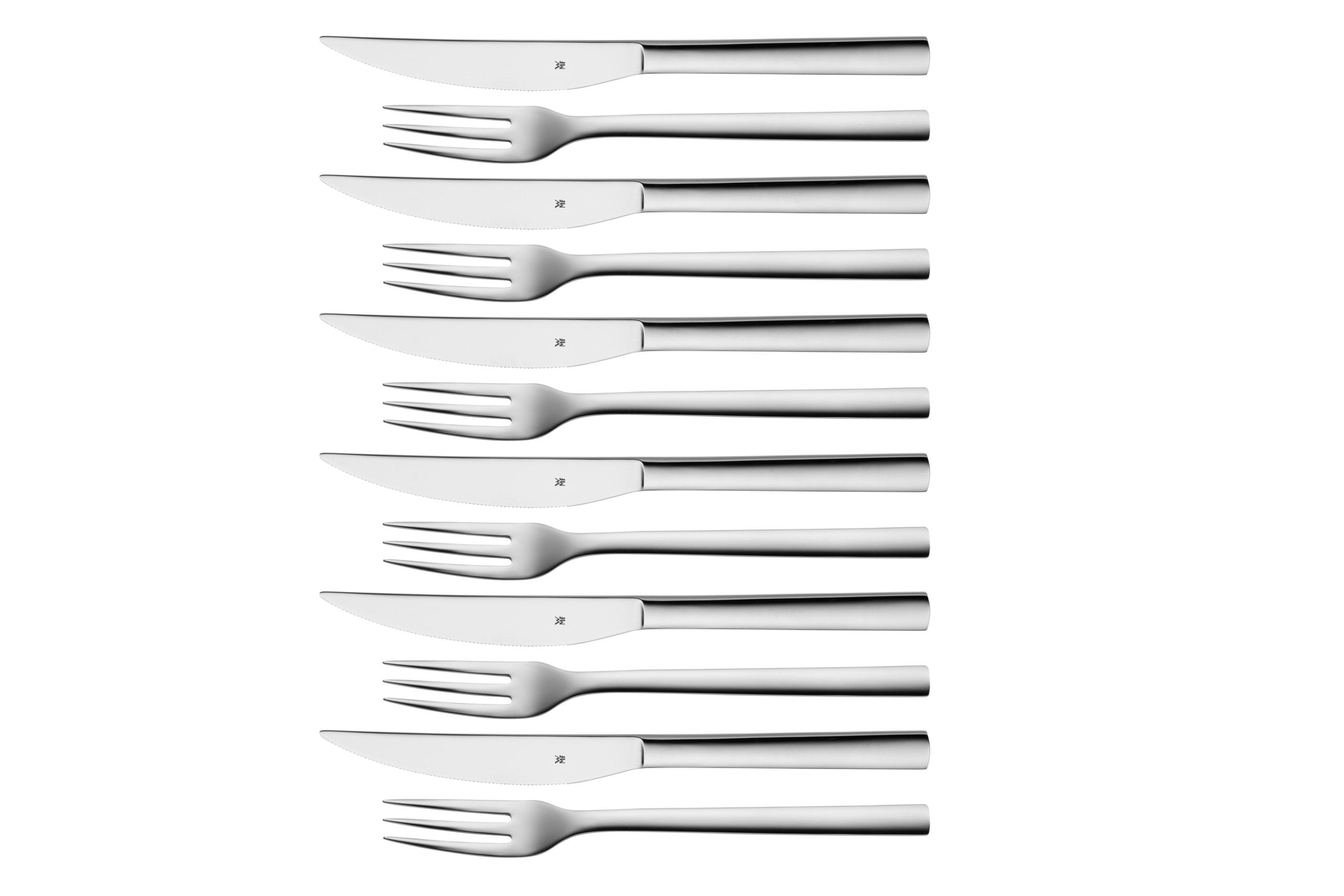 WMF Nuova 1291436046 steak knives and forks 12 pieces