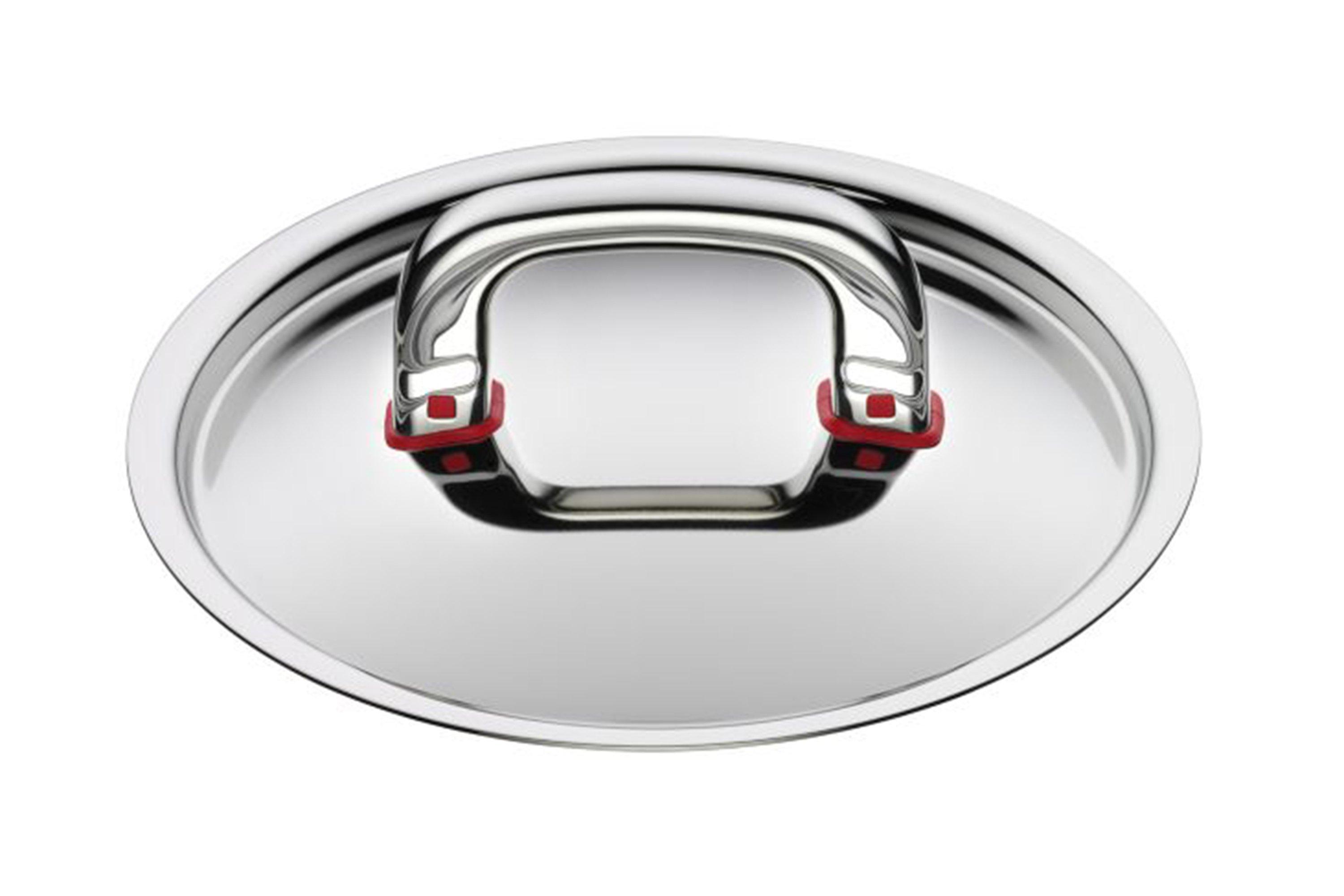 Casserole Basse Pardini En Acier Inoxydable Albergo 2 Poignées 50 Cm