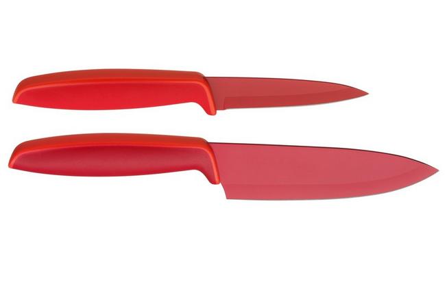 Knife set TOUCH, set of 2 pcs, red, WMF 