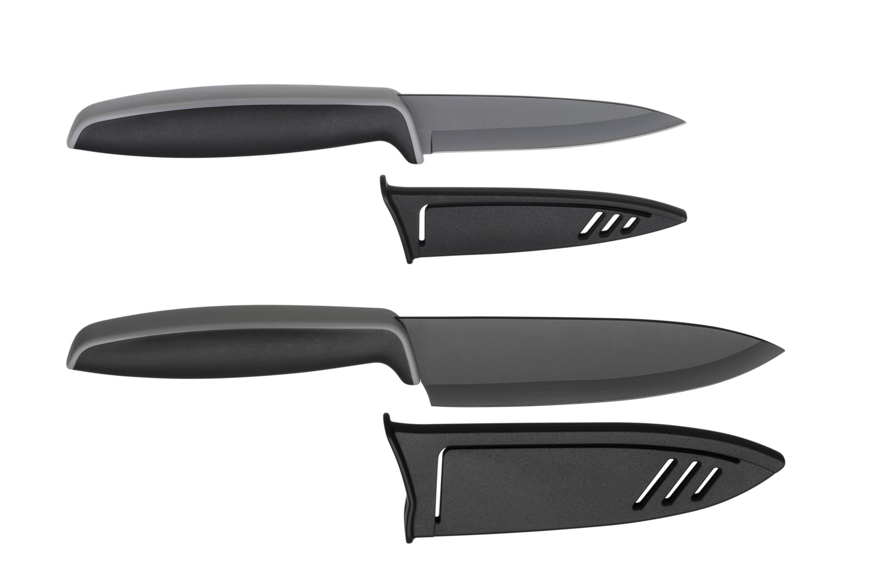 Black kitchen knives discount