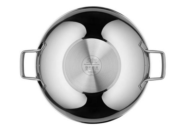 Stainless steel lid for induction wok pan - 36cm