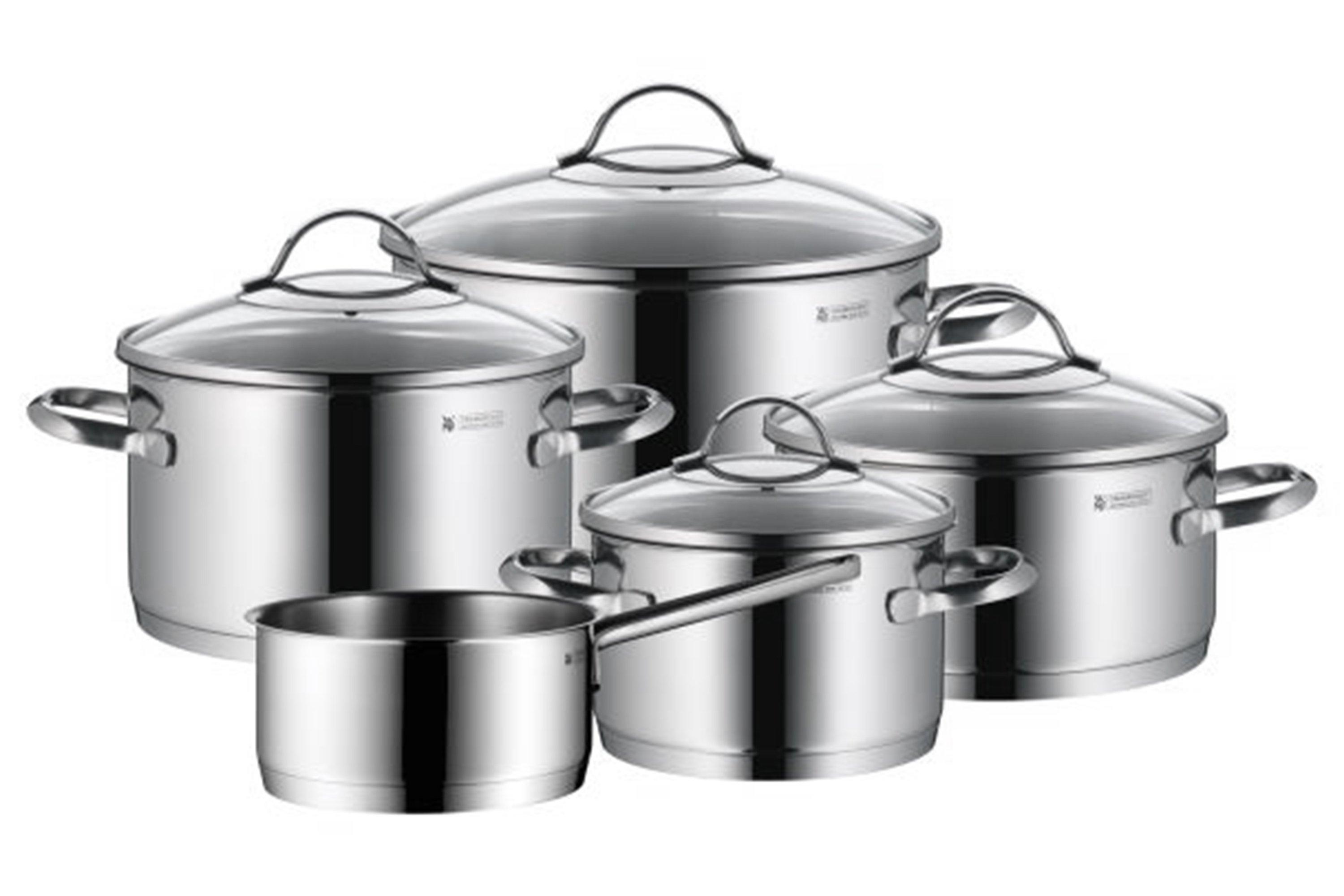 WMF Provence Plus Cromargan Pot Set, Silver, 5-Piece