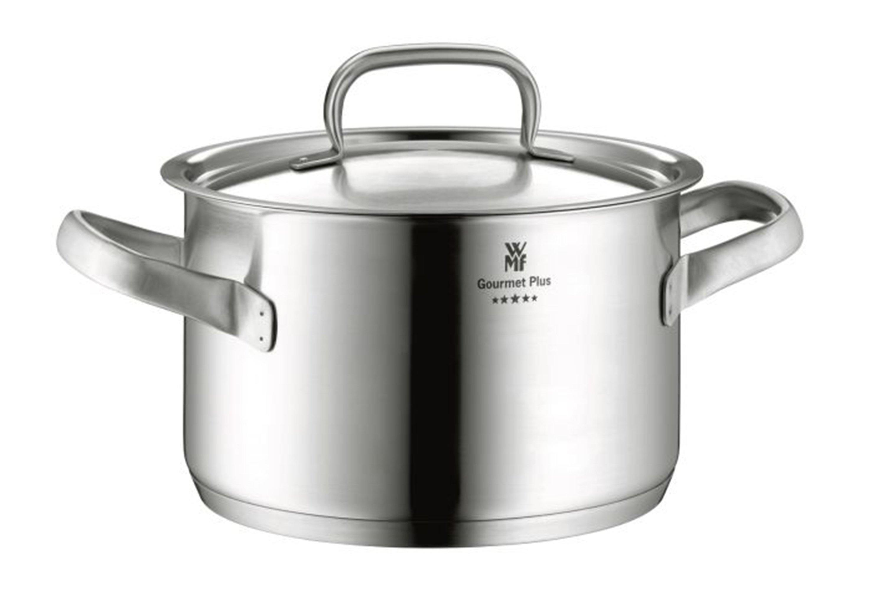 WMF Gourmet Plus 両手鍋 中型 ステンレス WMF Gourmet Plus 0724246030 high cooking pot 24 cm with lid