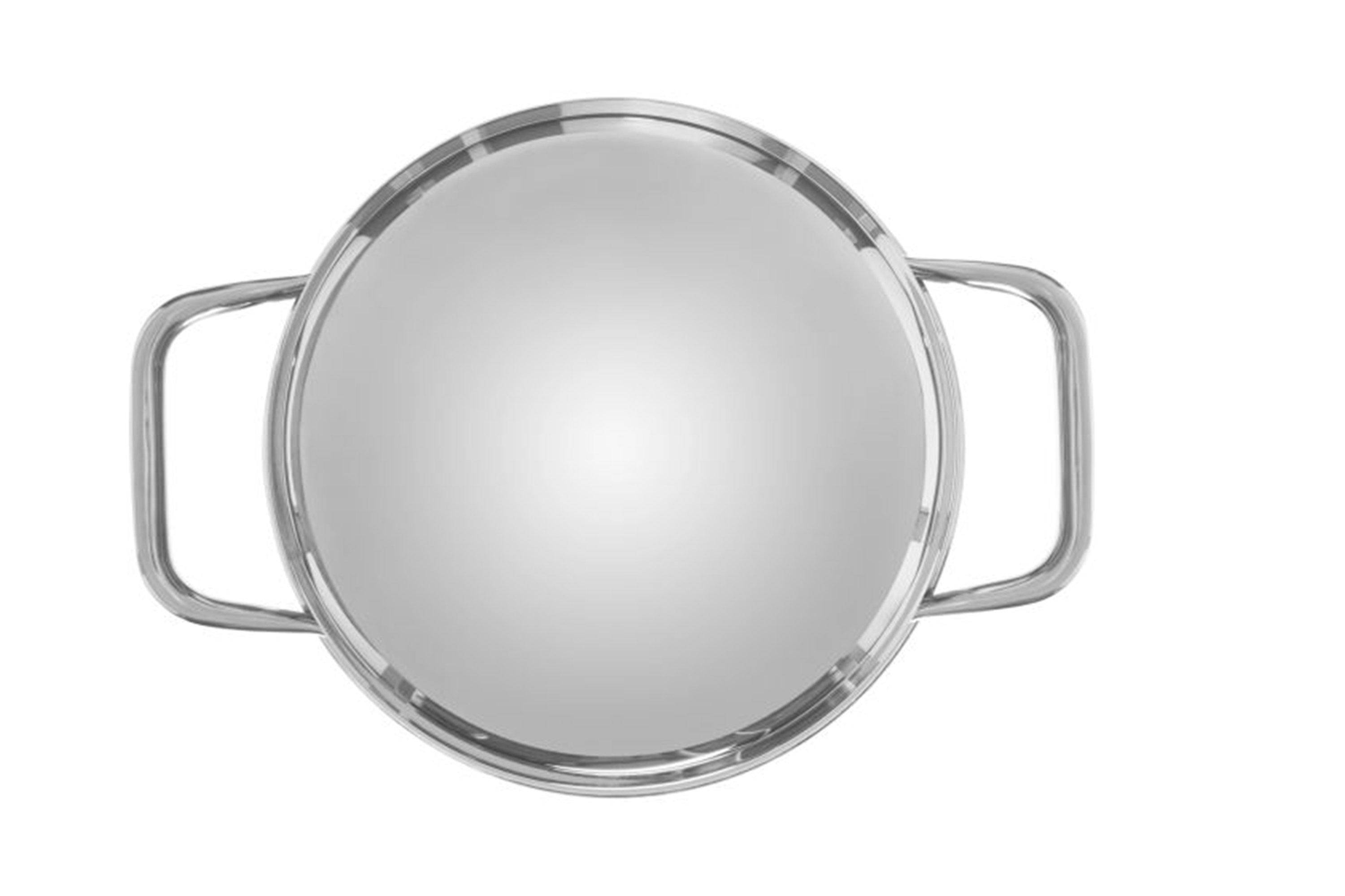 Casseruola WMF APARTO 16 Cm – Acciaio Inox Cromargan, Senza Coperchio, Fondo TransTherm, Per Induzione, Forno Fino A 250°C