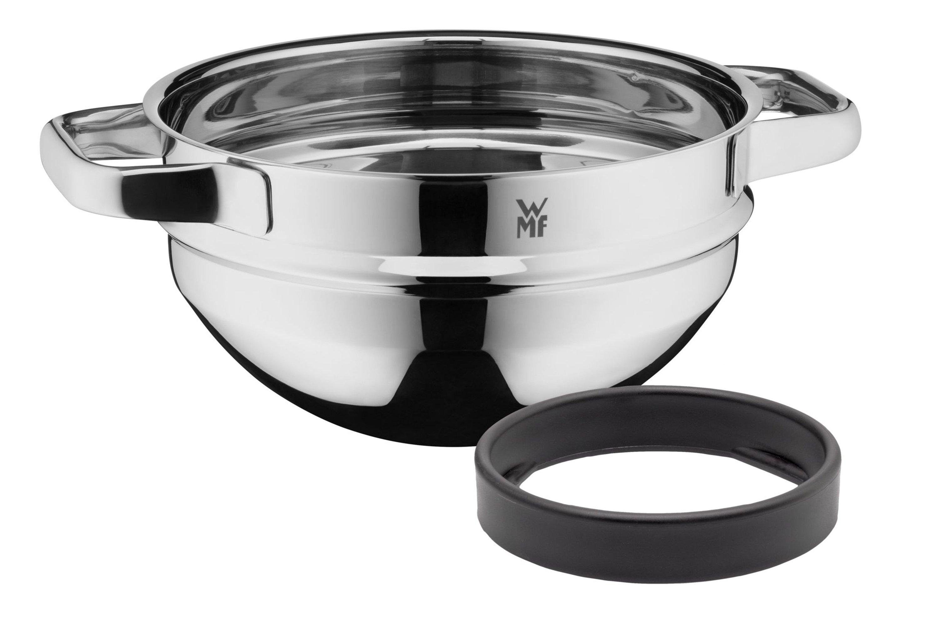 WMF 790046380 Compact Cuisine 4-Piece Induction Saucepan Set with Glass  Lid, Polished Cromargan Stainless Steel, Pot Set Uncoated, Inside Scale