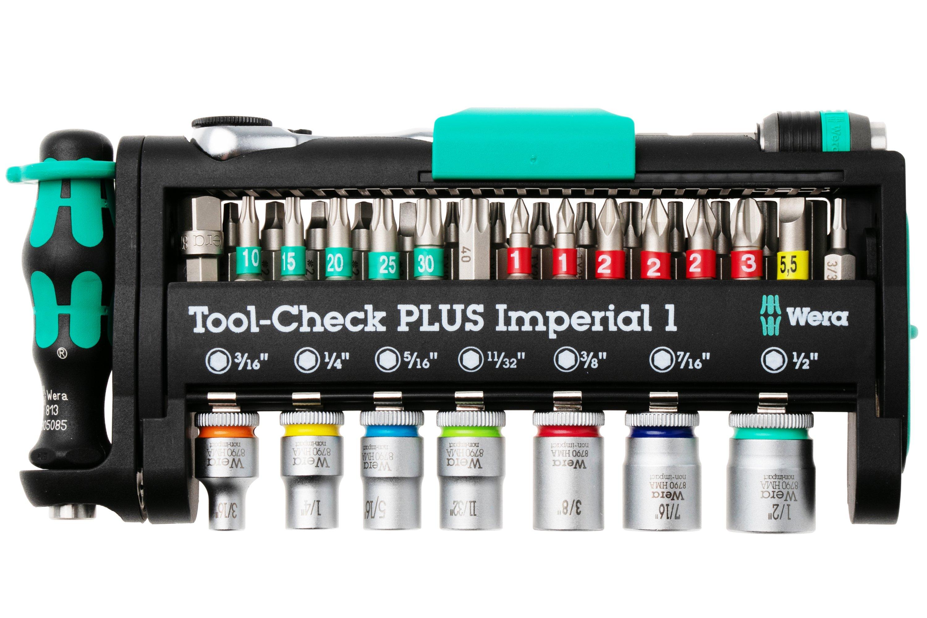 Wera Tool-Check Plus 1 Imperial 5049060001 bit and cap set ...