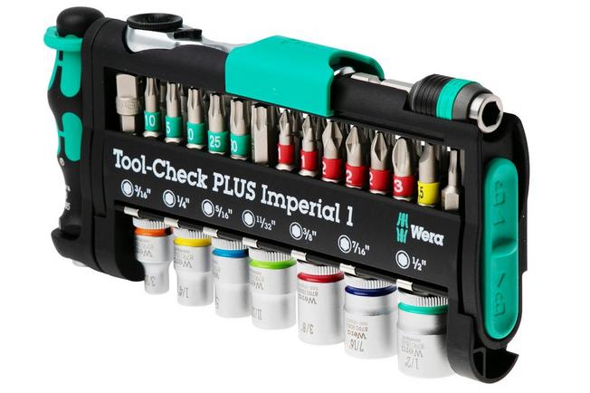 Afbeelding voor Wera Tool-Check Plus 1 Imperial 5049060001 bit- en doppenset