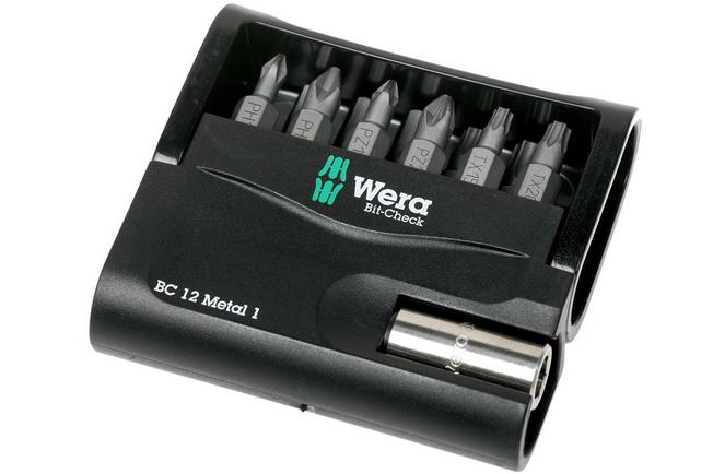 Wera Bit-Check 12 Metal 1, coffret d'embouts 12 pièces, 5057424001