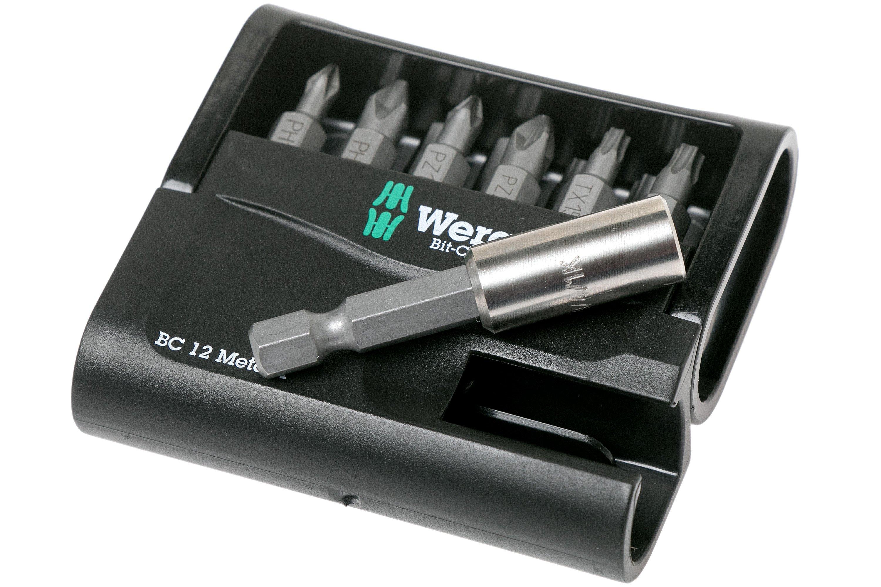 Wera Juego Puntas Destornillador Bit-Check 10 Mini Plateado