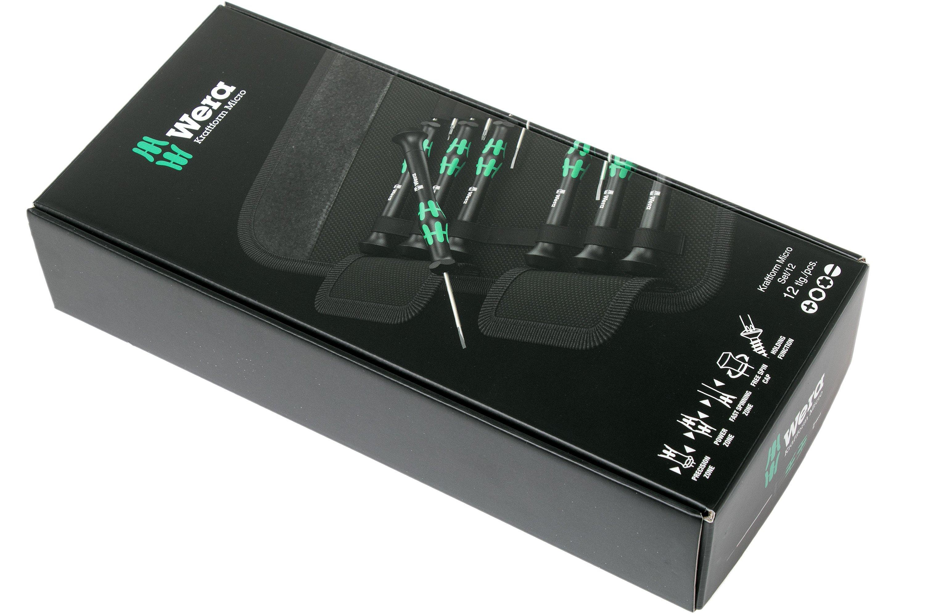 Wera Tools 073675 Kraftform Micro-Set/12 SB 1 Screwdriver set for  electronic applications