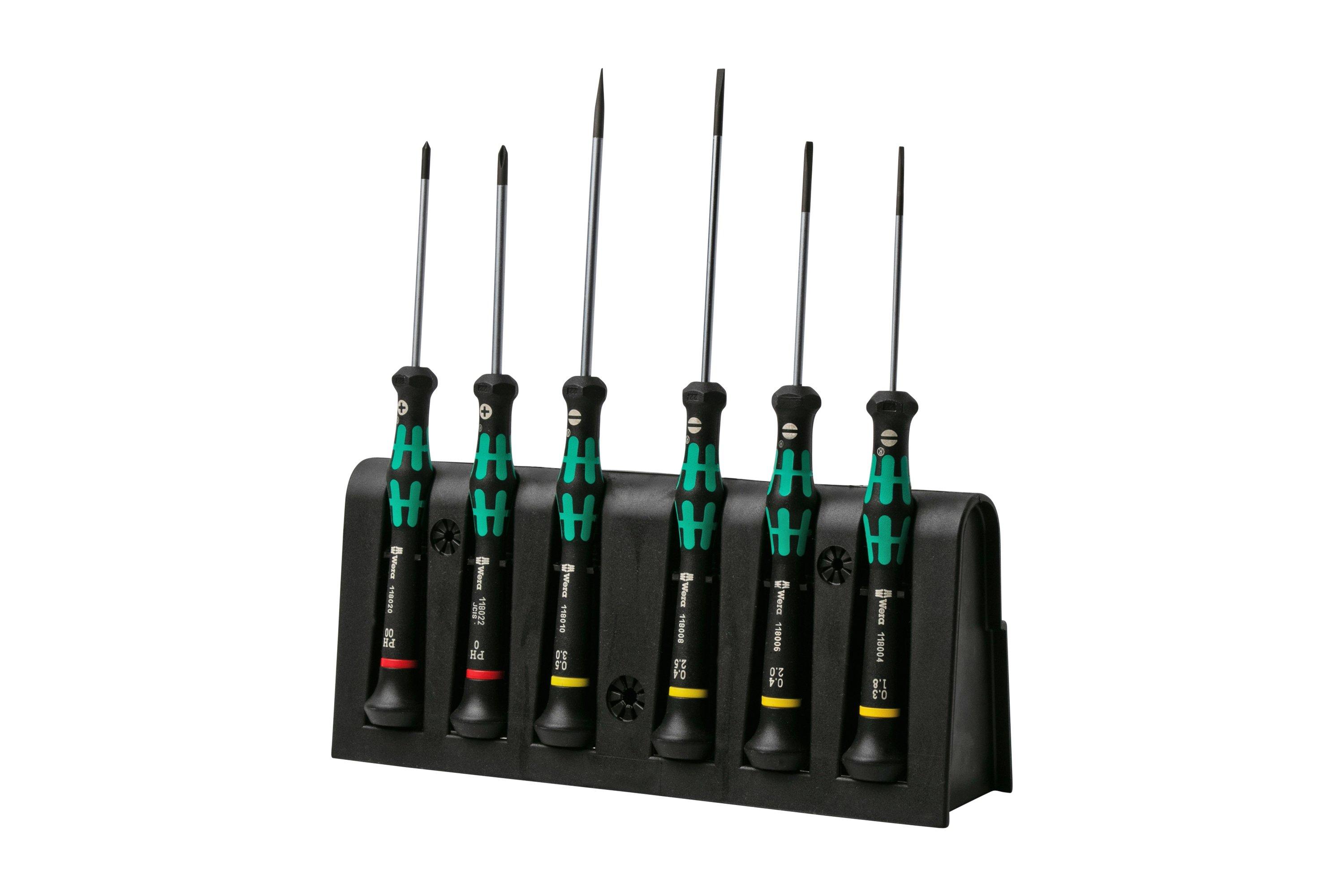 Wera Kraftform Micro 6piece screwdriver set with holder, 5118150001