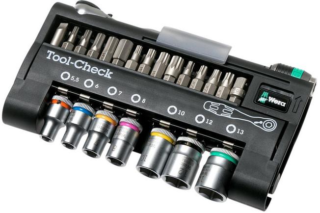 Coffret Bit-Check de 9 embouts Mixte Impaktor + porte-embouts WERA