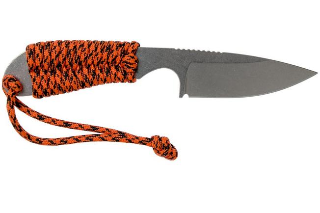 White River Knives M1 Backpacker Orange Paracord neck knife, Kydex sheath