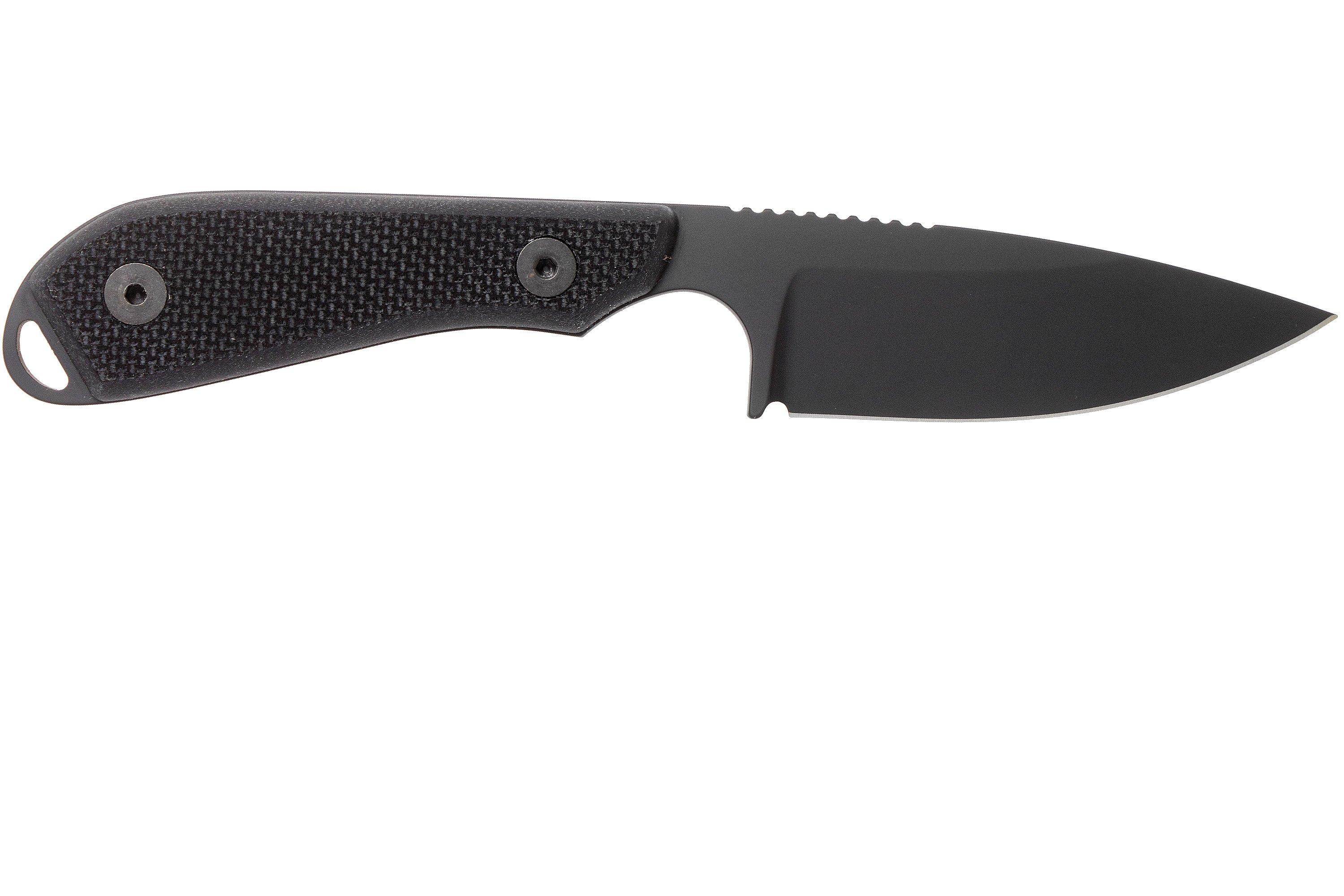 White River Knives M1 Backpacker Pro Black G10, Black Ionbond fixed