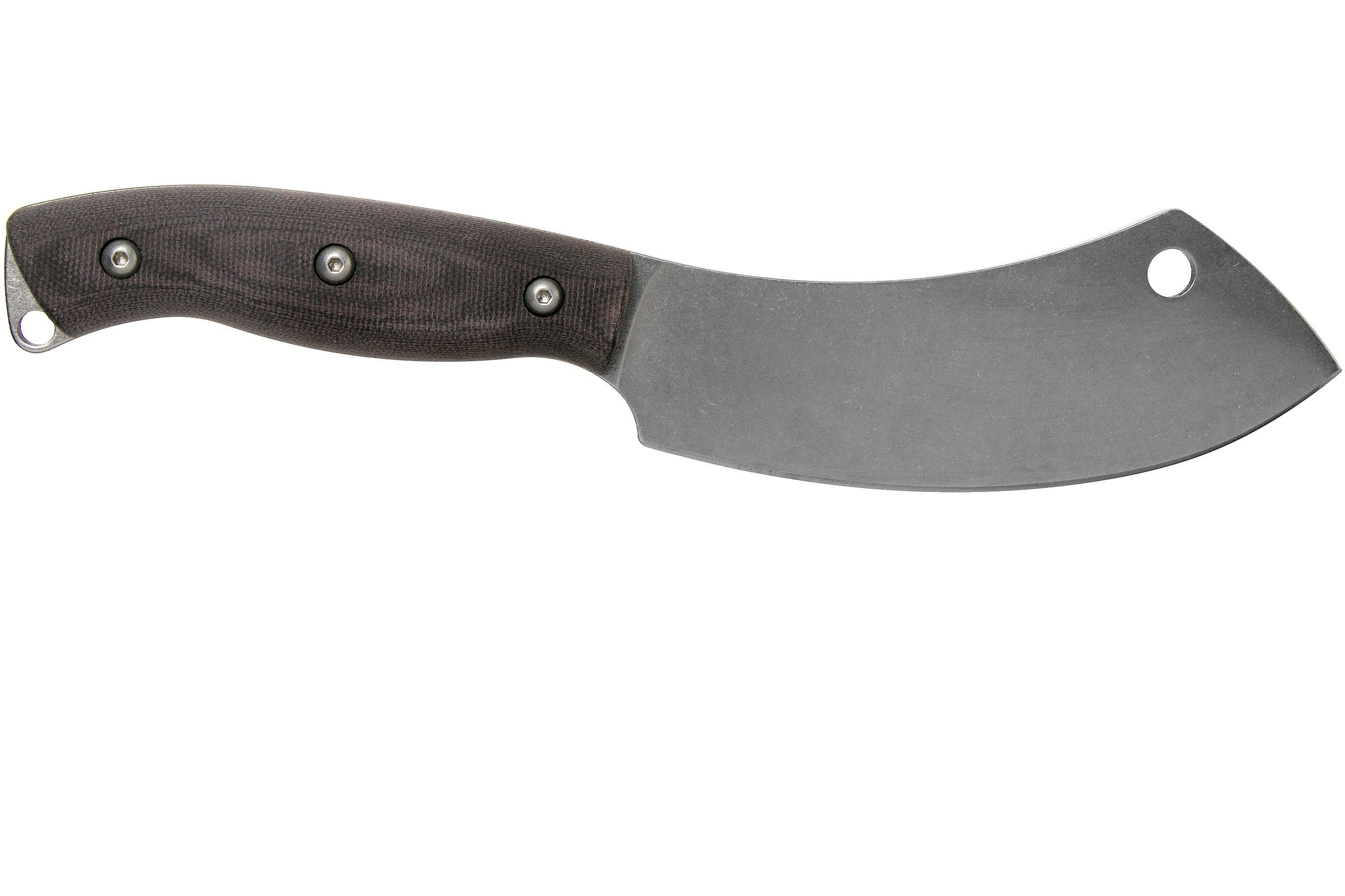 White River Knives Camp Cleaver Black Canvas Micarta kampeermes