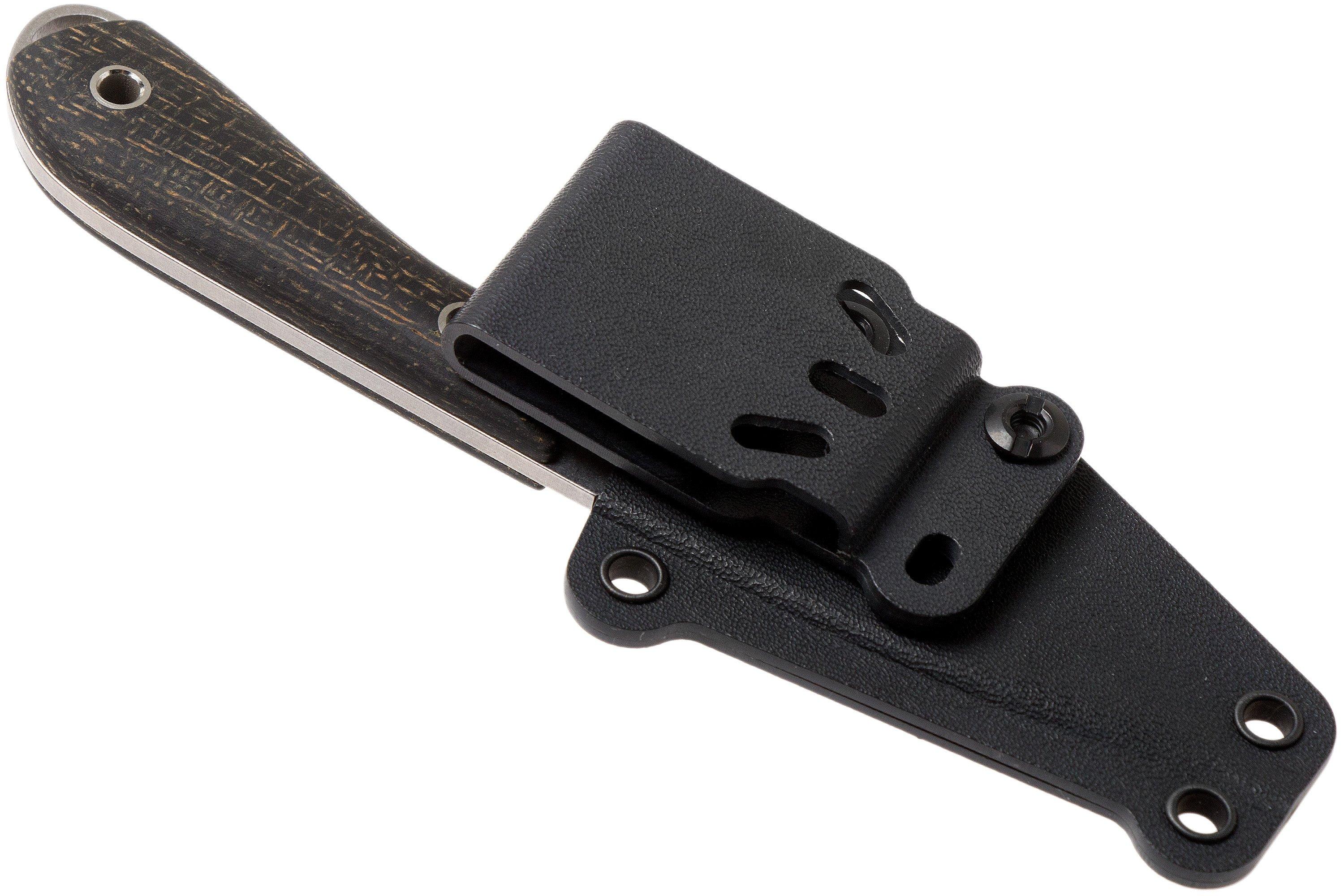 White River Knives M1 Black Burlap Micarta feststehendes Messer