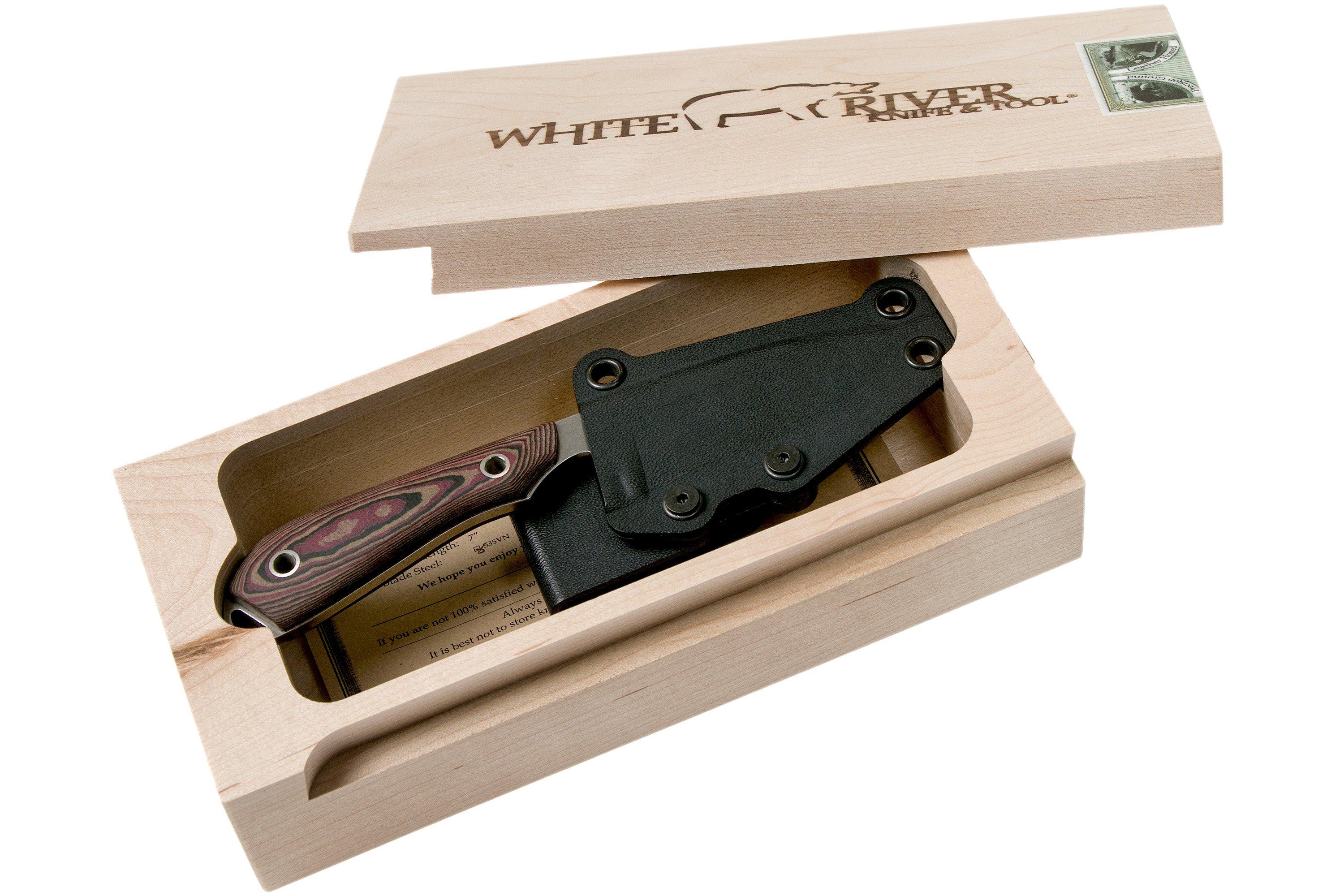 White River Knives M1 Caper Richlite fixed knife, Kydex sheath