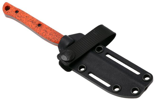 Afbeelding voor White River Knives GripXodus 3 WREX3-BO Stonewashed S35VN, Blaze Orange GripX, vaststaand mes