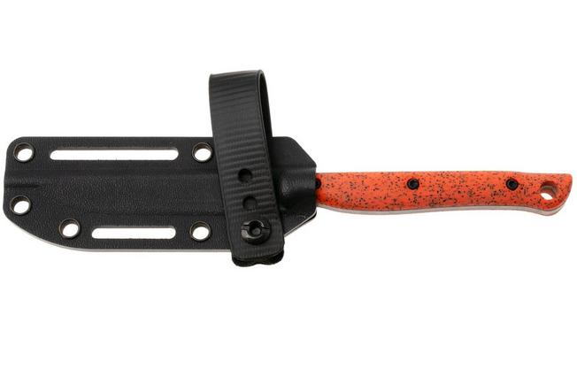 Afbeelding voor White River Knives GripXodus 3 WREX3-BO Stonewashed S35VN, Blaze Orange GripX, vaststaand mes