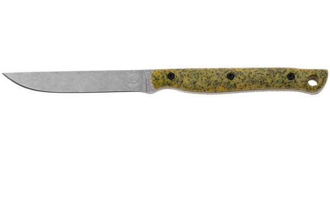 Afbeelding voor White River Knives GripXodus 3 WREX3-CY Stonewashed S35VN, Classic Yellow GripX, vaststaand mes