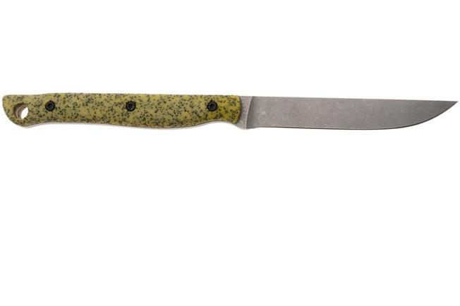 Afbeelding voor White River Knives GripXodus 3 WREX3-CY Stonewashed S35VN, Classic Yellow GripX, vaststaand mes