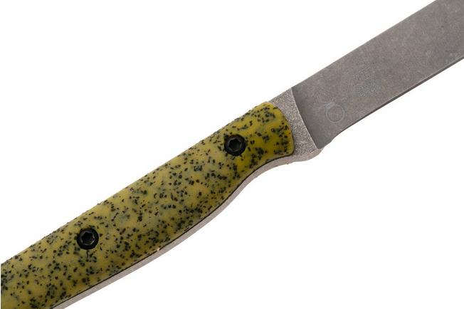 Afbeelding voor White River Knives GripXodus 3 WREX3-CY Stonewashed S35VN, Classic Yellow GripX, vaststaand mes