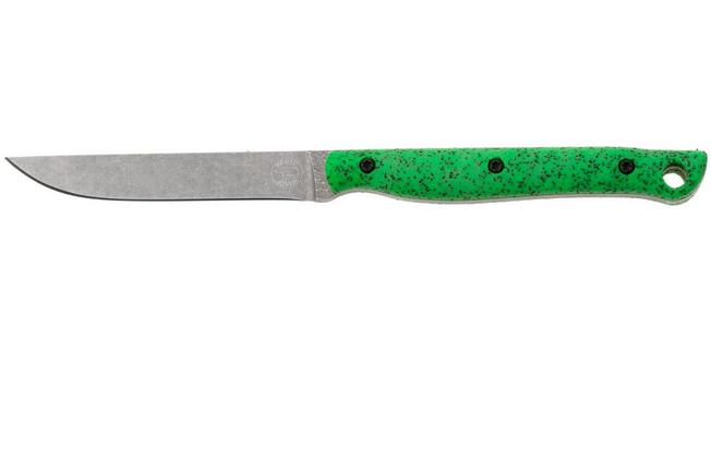 Afbeelding voor White River Knives GripXodus 3 WREX3-FG Stonewashed S35VN, Fluorescent Green GripX, vaststaand mes